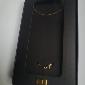 Diamantkette | 925 Sterling Silber platiniert oder 24K vergoldet | 38 cm