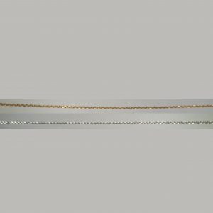 Diamantkette | 925 Sterling Silber platiniert oder 24K vergoldet | 38 cm