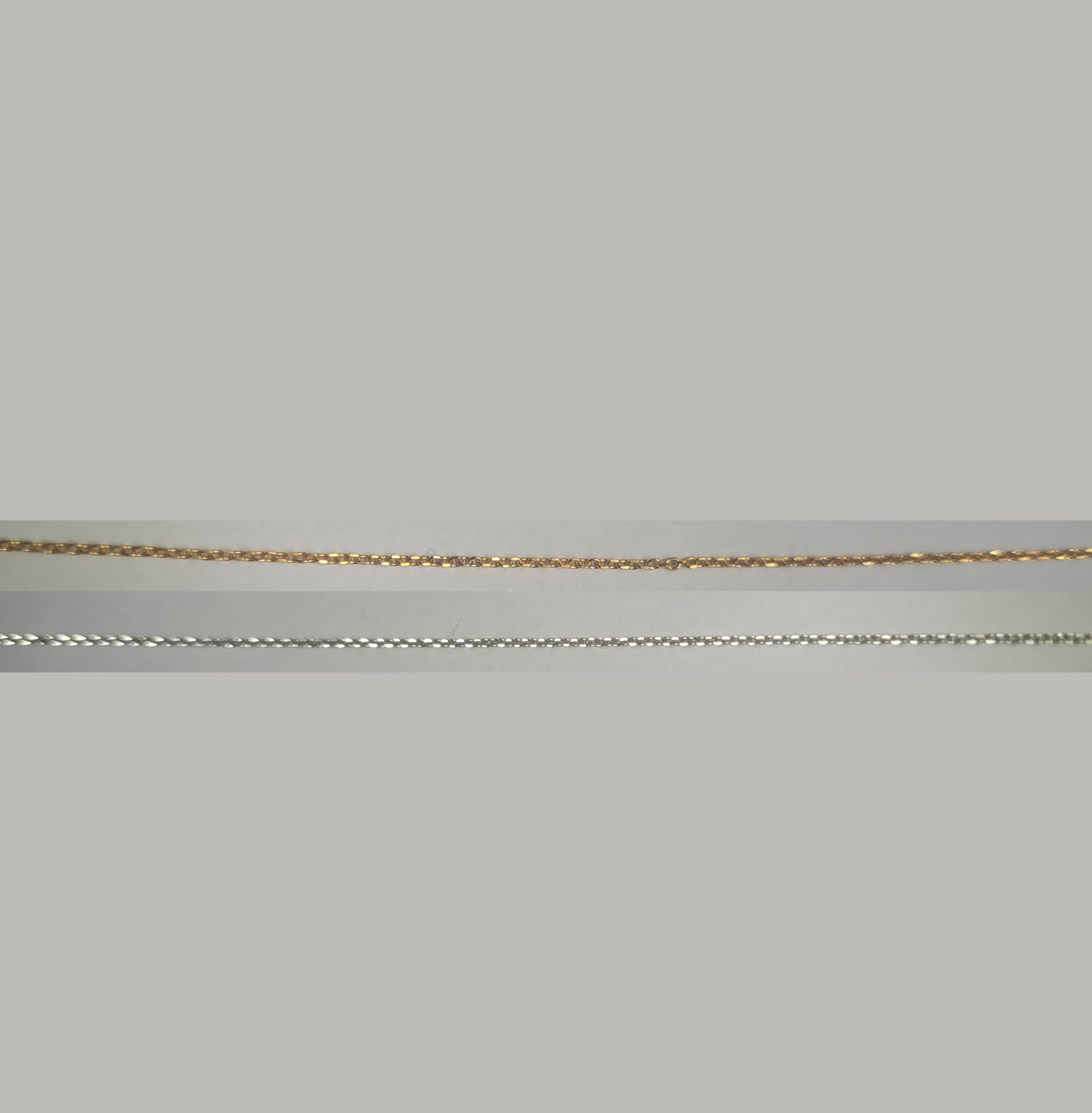 Diamantkette | 925 Sterling Silber platiniert oder 24K vergoldet | 38 cm