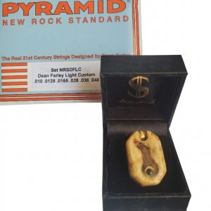 Saitenschmuck Kunstwerk Flame - Karelische Maserbirke mit schwarzem Spinell